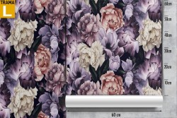 Carta da Parati fiori rosa natura decorazione.