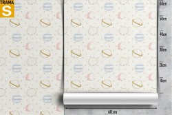 Carta da Parati Bambini Decorazioni e Pattern Spazio e Pianeti