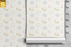 Children's Wallpaper Decorations and Patterns Space and Planets