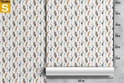 Carta da Parati Design e Stili Flora e Fauna Vintage Fiori