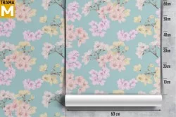 Vintage Nature Flowers Wallpaper