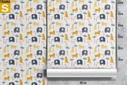 Carta da Parati Bambini Animali uccelli Decorazioni e Pattern