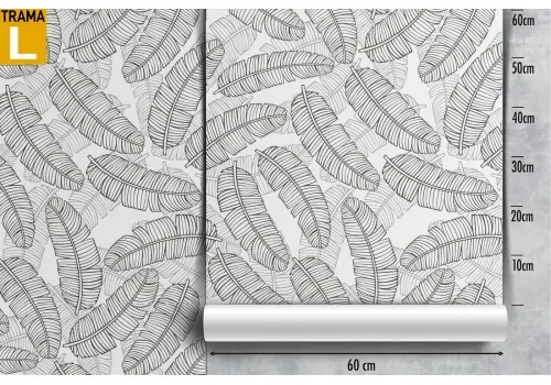 Carta da Parati piume stilizzate pattern design. 2