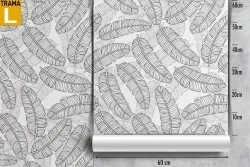 Wallpaper stylized feathers pattern design.