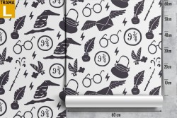 Carta da Parati Harry Potter pattern.