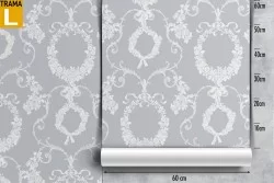 Vintage English design wallpaper.