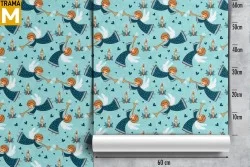 Wallpaper Decorations and Patterns Characters and Cartoons