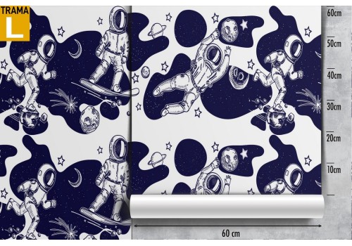 Astronaut wallpaper decoration for children. 2