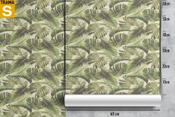 Wallpaper Design and Styles Flora and Fauna Tropical Leaves