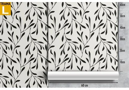 Minimalist nature stylized leaves wallpaper. 2