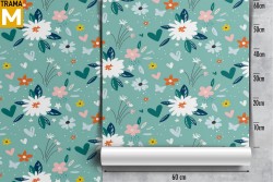 Vintage Nature Flowers Wallpaper