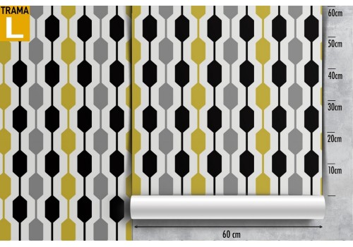 Vintage 70s geometry wallpaper with rectangles. 2