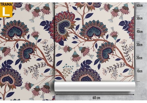 Wallpaper with vintage abstract leaf pattern nature. 2