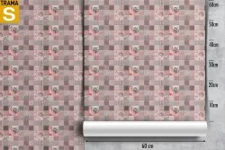 Carta da Parati Design e Stili Superfici e Texture Geometrica Mattonelle Vintage