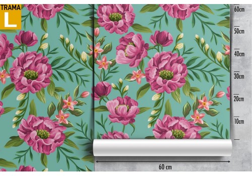 Fuchsia flowers nature pattern wallpaper. 2
