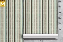 Carta da Parati Righe e Onde Vintage