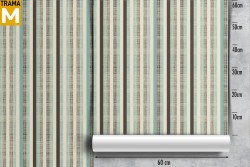 Vintage Stripes and Waves Wallpaper