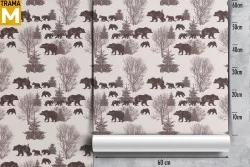 Carta da Parati animali Natura Stilizzata