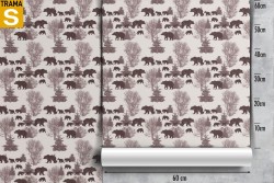 Wallpaper Design and Styles Flora and Fauna Animals Stylized Nature