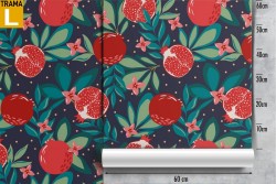 Wallpaper fruit grapefruits nature pattern.