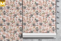 Vintage Nature Flowers Wallpaper