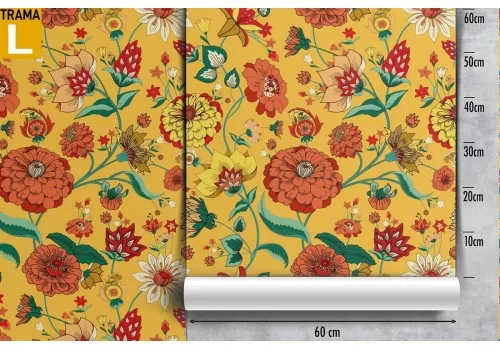 Carta da Parati fiori decorazione anni '70. 2