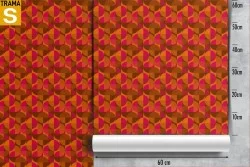 Carta da Parati Design e Stili Geometrica Righe e Onde Vintage