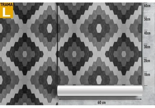 Carta da Parati decorazione geometrica pattern rombi. 2