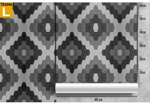 Geometric diamond pattern wallpaper decoration. 2