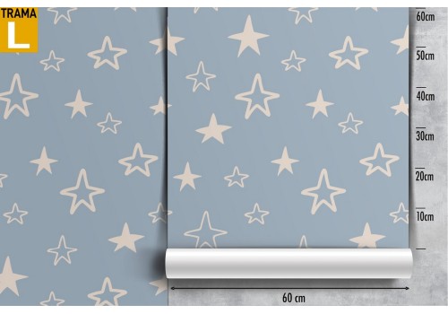 Wallpaper stylized stars children's decoration. 2