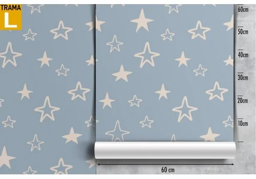 Wallpaper stylized stars children's decoration. 2