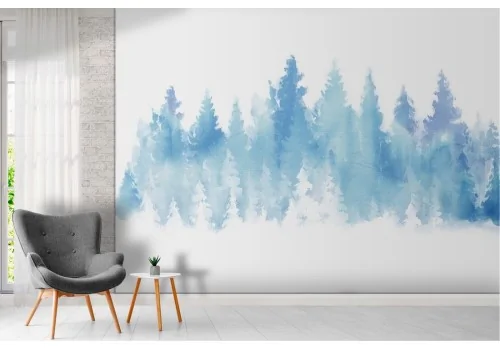 Abstract forest wallpaper illustration 2