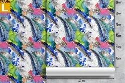 Wallpaper modern decoration feathers pattern.