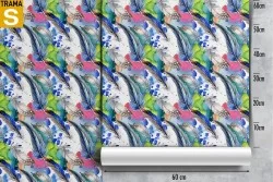 Carta da Parati Design e Stili Flora e Fauna animali Moderna Astratta