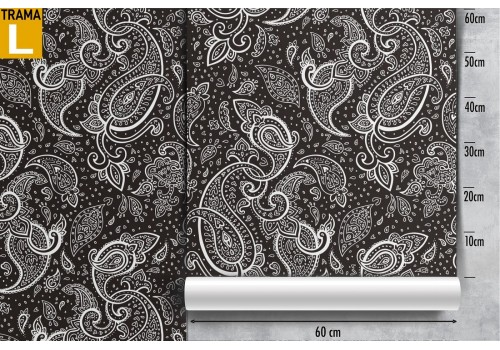 Abstract flowers wallpaper decoration from the '70s. 2