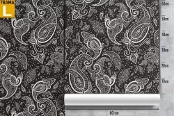 Abstract flowers wallpaper decoration from the '70s.