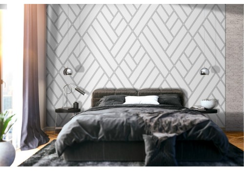 Geometric stripes pattern modern wallpaper.