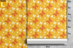 Carta da Parati farfalle stilizzate pattern animali.