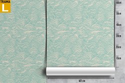 Stylized wave wallpaper with worn effect pattern.