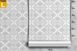 Damask geometric vintage wallpaper.