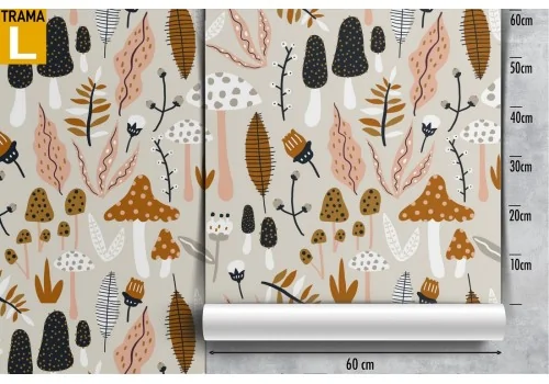 Wallpaper undergrowth leaves and mushrooms nature. 2