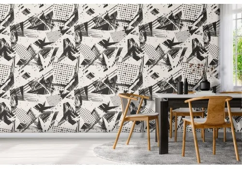 Abstract urban decoration wallpaper.