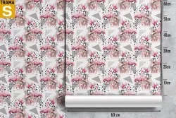 Carta da Parati Design e Stili Flora e Fauna animali Moderna