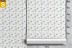 Carta da Parati Bambini Decorazioni e Pattern Razzi aerei mongolfiere