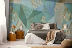 Carta da Parati decorazione geometrica astratta pattern.