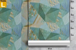 Abstract geometric pattern wallpaper decoration.