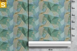 Carta da Parati Design e Stili Astratta Geometrica