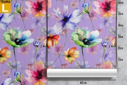 Wallpaper flowers abstract nature decoration.