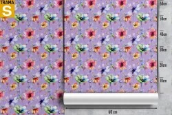 Wallpaper Design and Styles Abstract Flora and Fauna Flowers Nature
