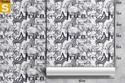 Carta da Parati Design e Stili Natura Scritte